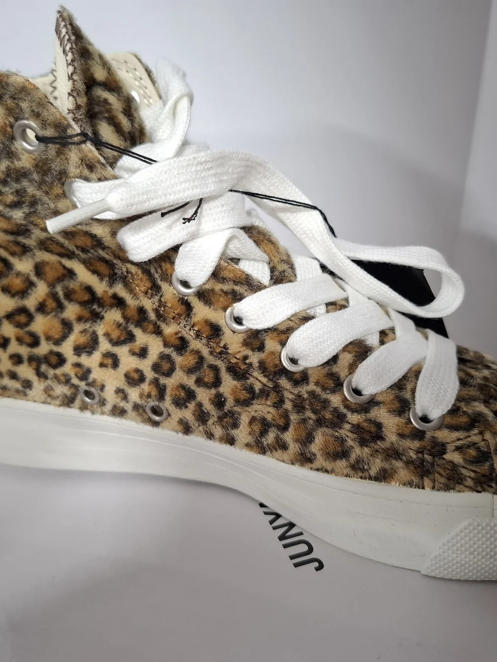 Junya Watanabe Leopard-Print High-Top Sneakers - Brown/White
